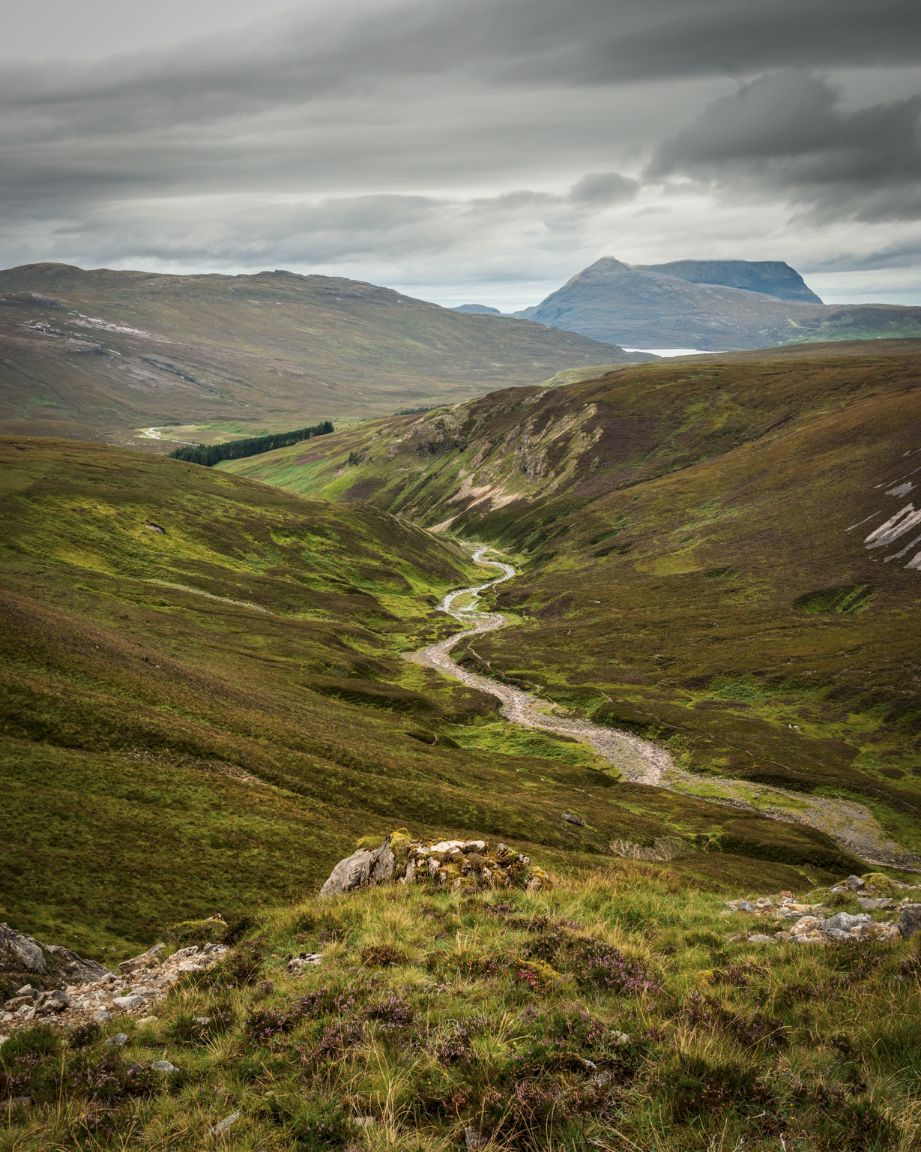 Suilven depuis les Bone Caves, Ledbeg
