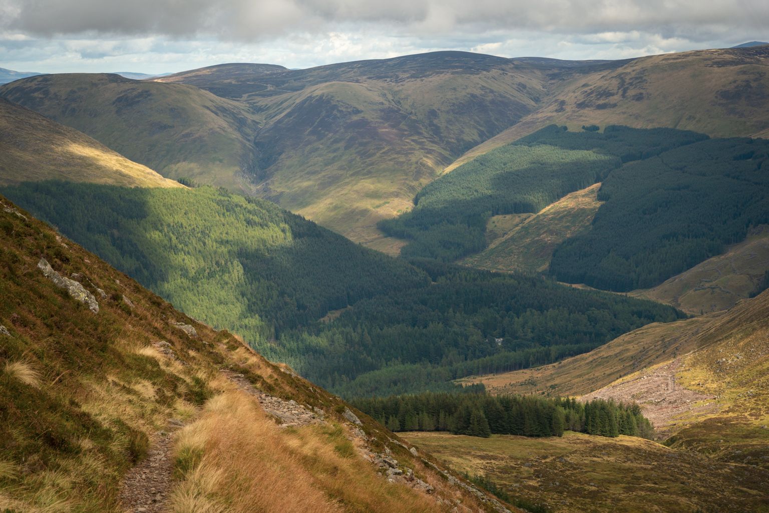 Capel Mount depuis Kilbo Path, Glen Clova